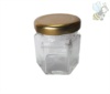 Apri scheda prodotto: Vasetto in vetro esagonale ml 40 - capsula mm 43